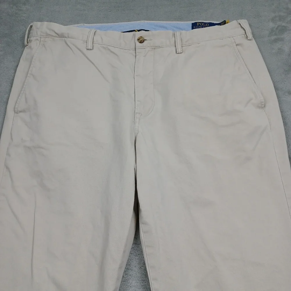 Polo Ralph Lauren Pants Mens 38x29 Beige Straight Fit Cotton Preppy Chino